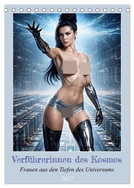 Verführerinnen des Kosmos (Tischkalender 2027 DIN A5 hoch) CALVENDO Monatskalender
