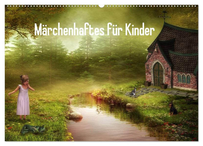 Märchenhaftes für Kinder (Wandkalender 2027 DIN A2 quer) CALVENDO Monatskalender