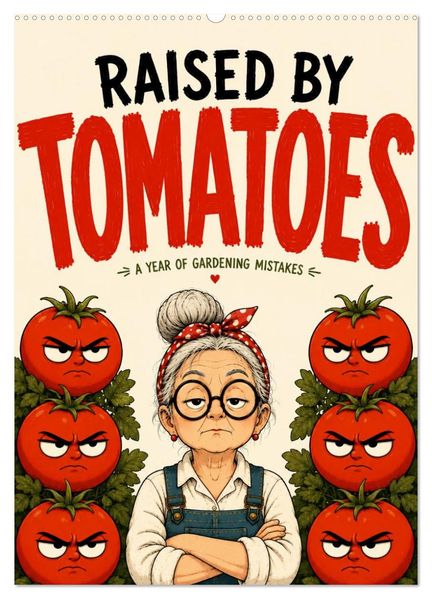 Raised by tomatoes a year of gardening mistakes (Wall Calendar 2027 DIN A2 portrait) CALVENDO 12 Month Wall Calendar