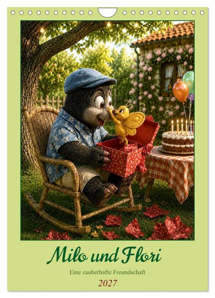 Milo und Flori (Wandkalender 2027 DIN A4 hoch) CALVENDO Monatskalender