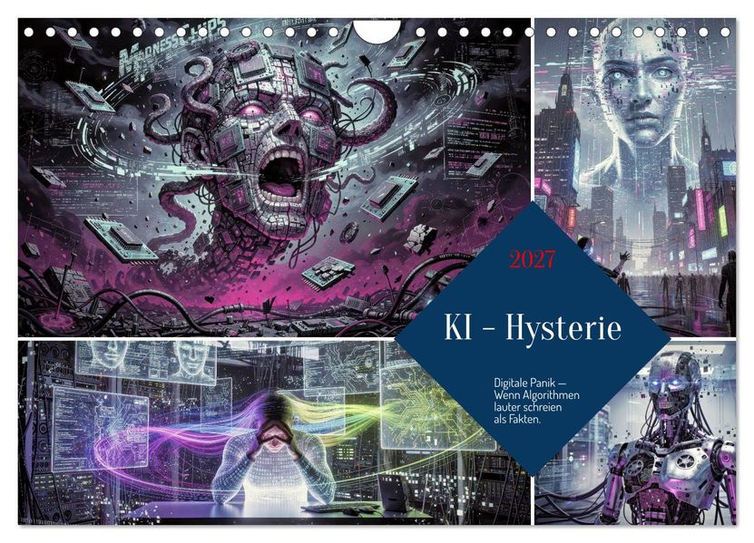 KI - Hysterie (Wandkalender 2027 DIN A4 quer) CALVENDO Monatskalender