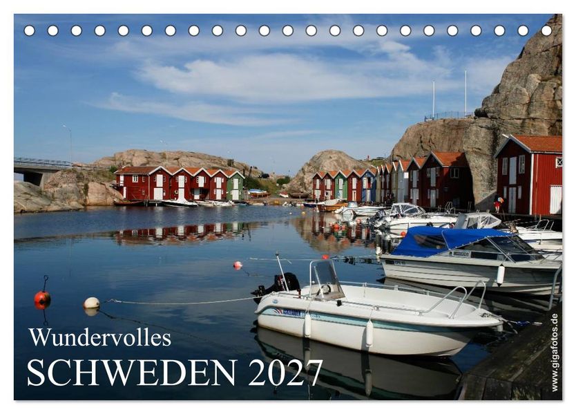 Wundervolles Schweden 2027 (Tischkalender 2027 DIN A5 quer) CALVENDO Monatskalender