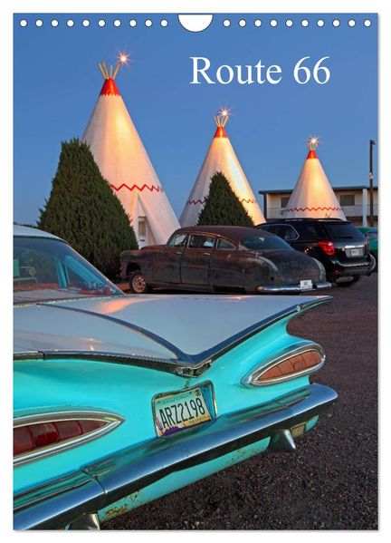 Route 66 (Wandkalender 2027 DIN A4 hoch) CALVENDO Monatskalender