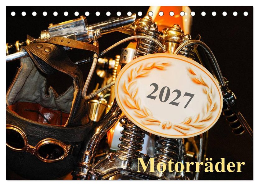 Motorräder (Tischkalender 2027 DIN A5 quer) CALVENDO Monatskalender