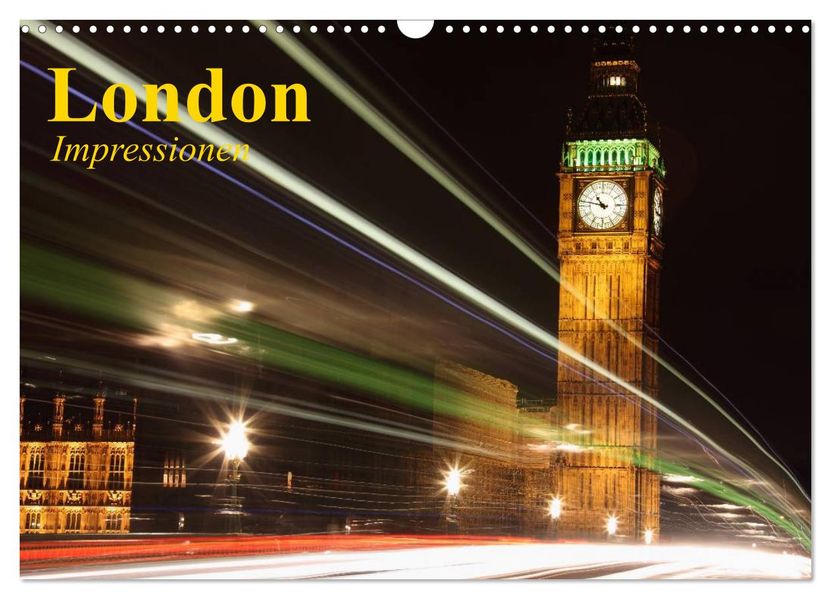 London Impressionen (Wandkalender 2027 DIN A3 quer) CALVENDO Monatskalender