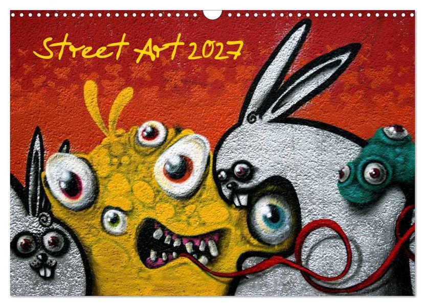 Street-Art 2027 / CH-Version (Wandkalender 2027 DIN A3 quer) CALVENDO Monatskalender