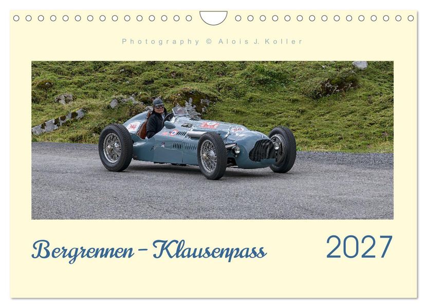 Bergrennen - Klausenpass (Wandkalender 2027 DIN A4 quer) CALVENDO Monatskalender