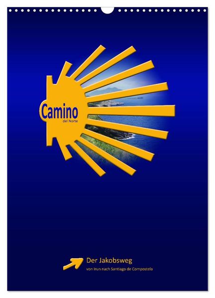 Camino del Norte (Wandkalender 2027 DIN A3 hoch) CALVENDO Monatskalender