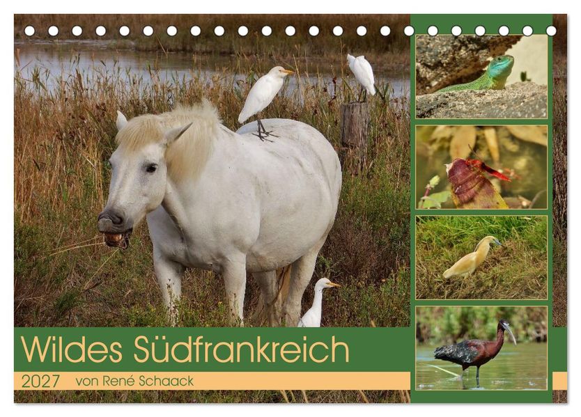 Wildes Südfrankreich (Tischkalender 2027 DIN A5 quer) CALVENDO Monatskalender