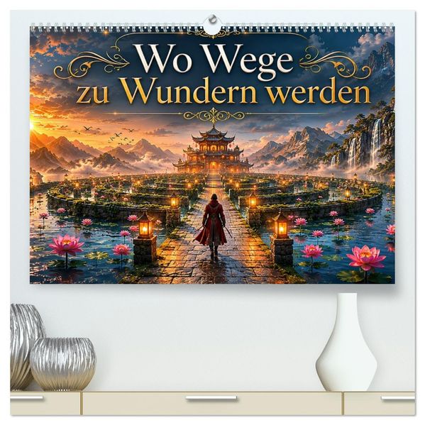 Wo Wege zu Wundern werden (hochwertiger Premium Wandkalender 2027 DIN A2 quer) Kunstdruck in Hochglanz