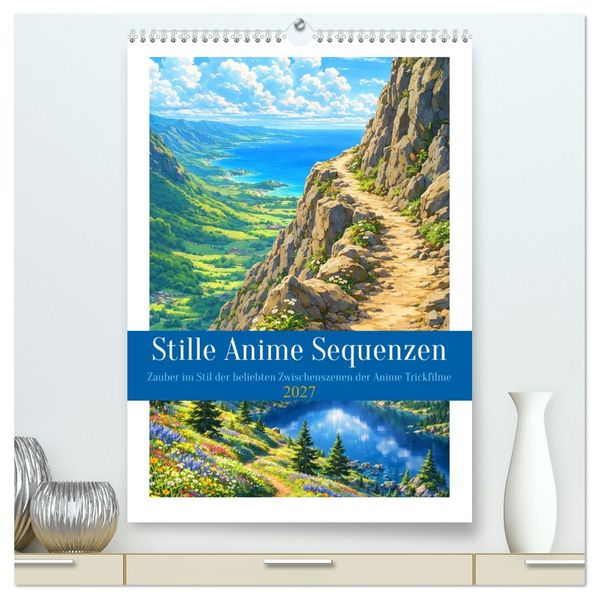 Stille Anime Sequenzen (hochwertiger Premium Wandkalender 2027 DIN A2 hoch) Kunstdruck in Hochglanz
