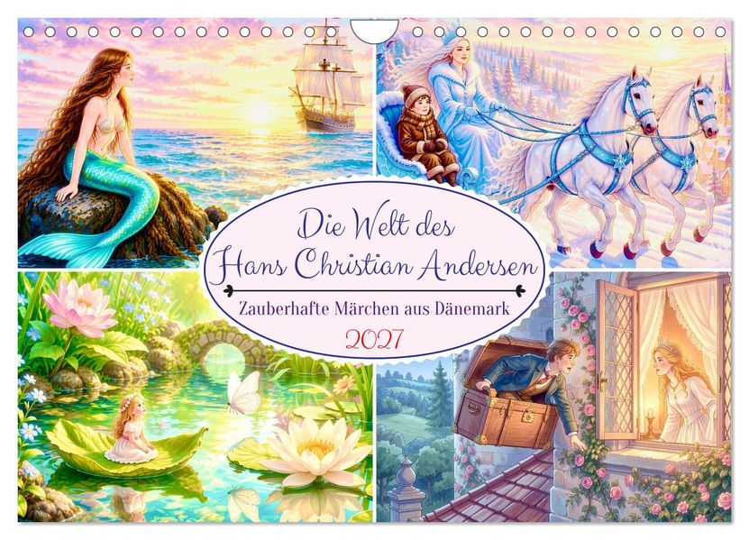 Die Welt des Hans Christian Andersen (Wandkalender 2027 DIN A4 quer) CALVENDO Monatskalender
