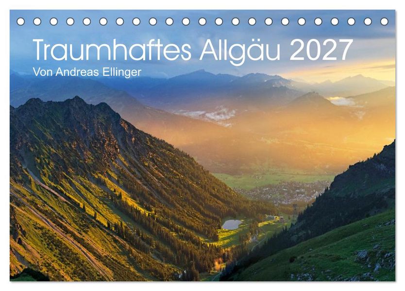 Traumhaftes Allgäu (Tischkalender 2027 DIN A5 quer) CALVENDO Monatskalender
