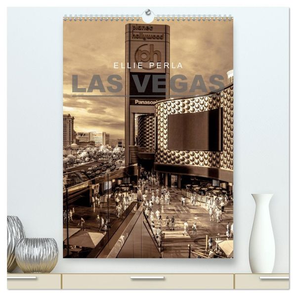 LAS VEGAS (hochwertiger Premium Wandkalender 2027 DIN A2 hoch) Kunstdruck in Hochglanz
