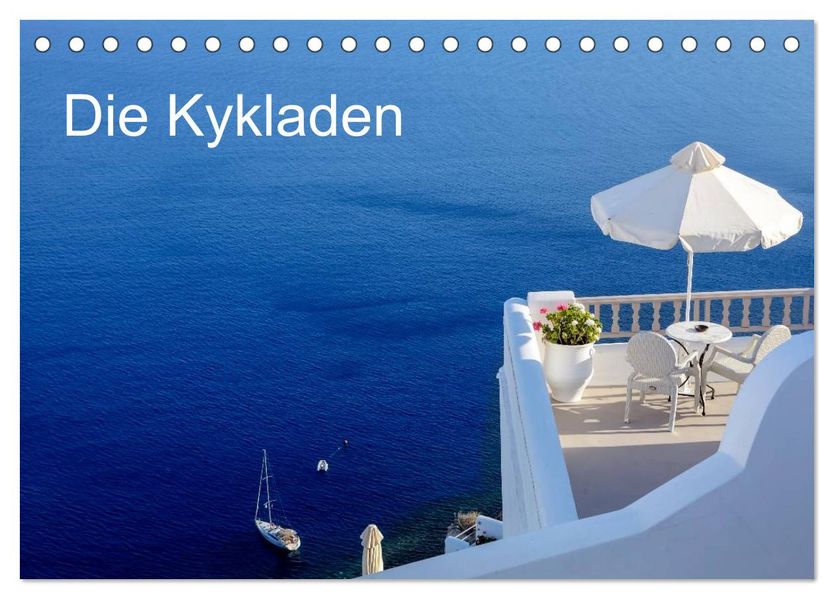 Die Kykladen (Tischkalender 2027 DIN A5 quer) CALVENDO Monatskalender