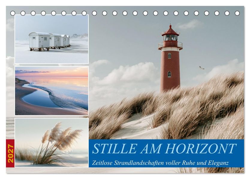 Stille am Horizont (Tischkalender 2027 DIN A5 quer) CALVENDO Monatskalender