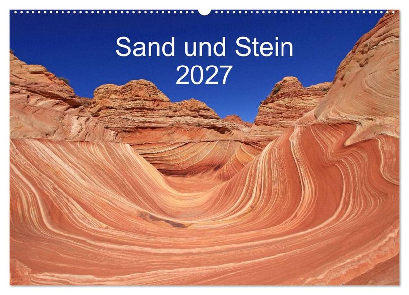 Sand und Stein 2027 (Wandkalender 2027 DIN A2 quer) CALVENDO Monatskalender