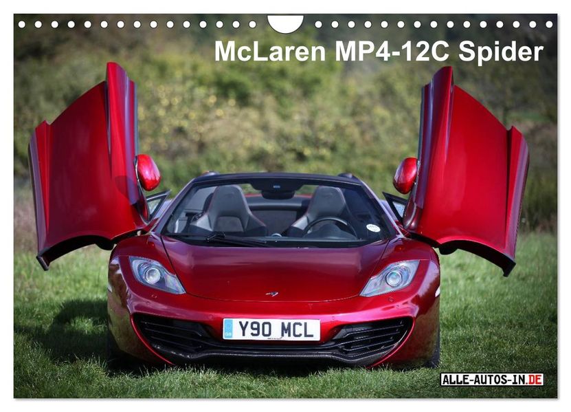 McLaren MP4-12C Spider (Wandkalender 2027 DIN A4 quer) CALVENDO Monatskalender