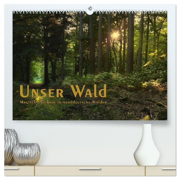 Unser Wald - Magische Sichten in norddeutsche Wälder / Geburtstagskalender (hochwertiger Premium Wandkalender 2027 DIN A2 quer) Kunstdruck in Hochglanz