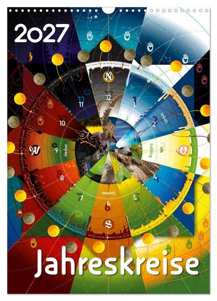 Jahreskreise (Wandkalender 2027 DIN A3 hoch) CALVENDO Monatskalender