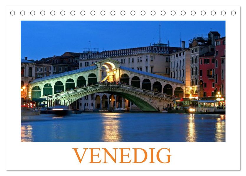 Venedig (Tischkalender 2027 DIN A5 quer) CALVENDO Monatskalender