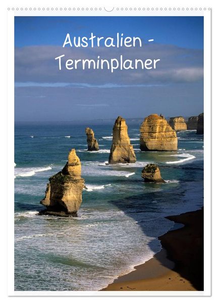 Australien - Terminplaner (Wandkalender 2027 DIN A2 hoch) CALVENDO Monatskalender