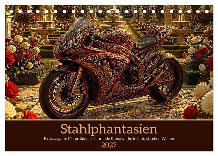 Stahlphantasien (Tischkalender 2027 DIN A5 quer) CALVENDO Monatskalender