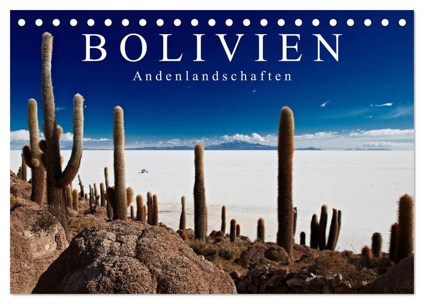 Bolivien Andenlandschaften 'CH-Version' (Tischkalender 2027 DIN A5 quer) CALVENDO Monatskalender