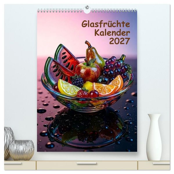 Glasfrüchte Kalender (hochwertiger Premium Wandkalender 2027 DIN A2 hoch) Kunstdruck in Hochglanz