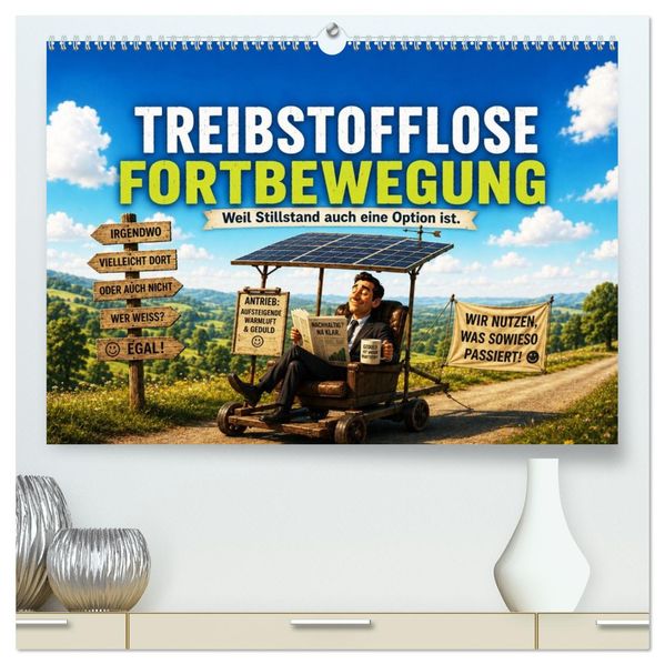 Treibstofflose Fortbewegung (hochwertiger Premium Wandkalender 2027 DIN A2 quer) Kunstdruck in Hochglanz