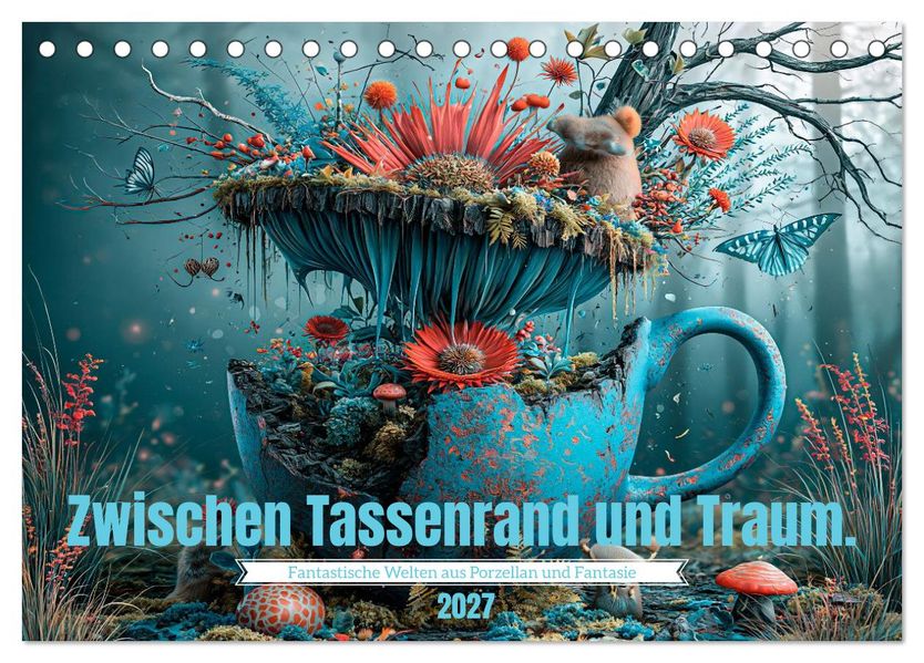Zwischen Tassenrand und Traum (Tischkalender 2027 DIN A5 quer) CALVENDO Monatskalender