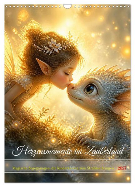 Herzensmomente im Zauberland (Wandkalender 2027 DIN A3 hoch) CALVENDO Monatskalender