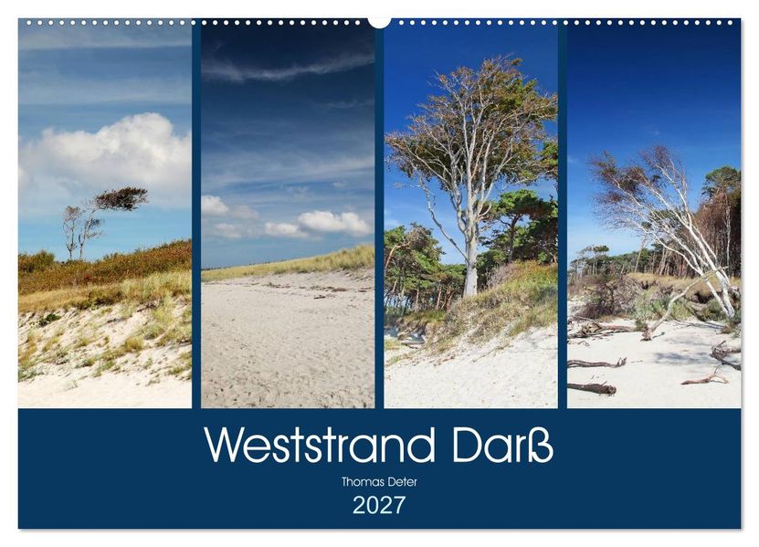 Weststrand Darß (Wandkalender 2027 DIN A2 quer) CALVENDO Monatskalender