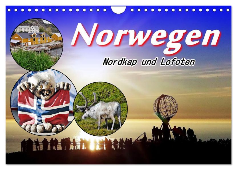 Norwegen Nordkap und Lofoten (Wandkalender 2027 DIN A4 quer) CALVENDO Monatskalender