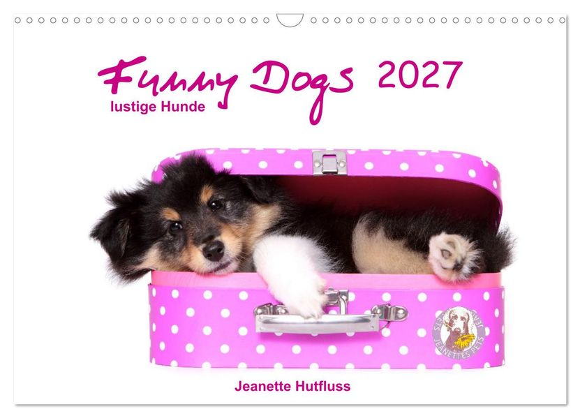 Funny Dogs (Wandkalender 2027 DIN A3 quer) CALVENDO Monatskalender