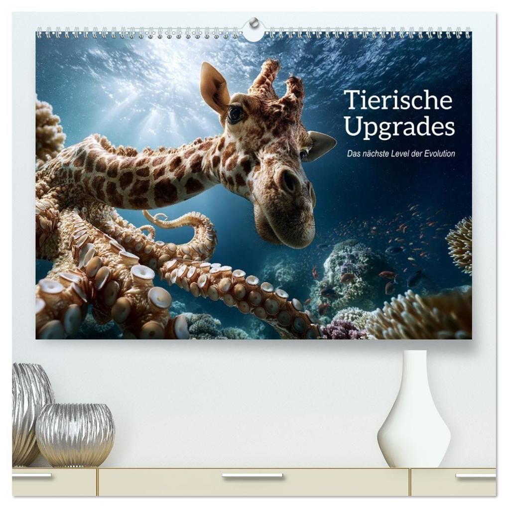 Tierische Upgrades. Das nächste Level der Evolution (hochwertiger Premium Wandkalender 2027 DIN A2 quer) Kunstdruck in Hochglanz