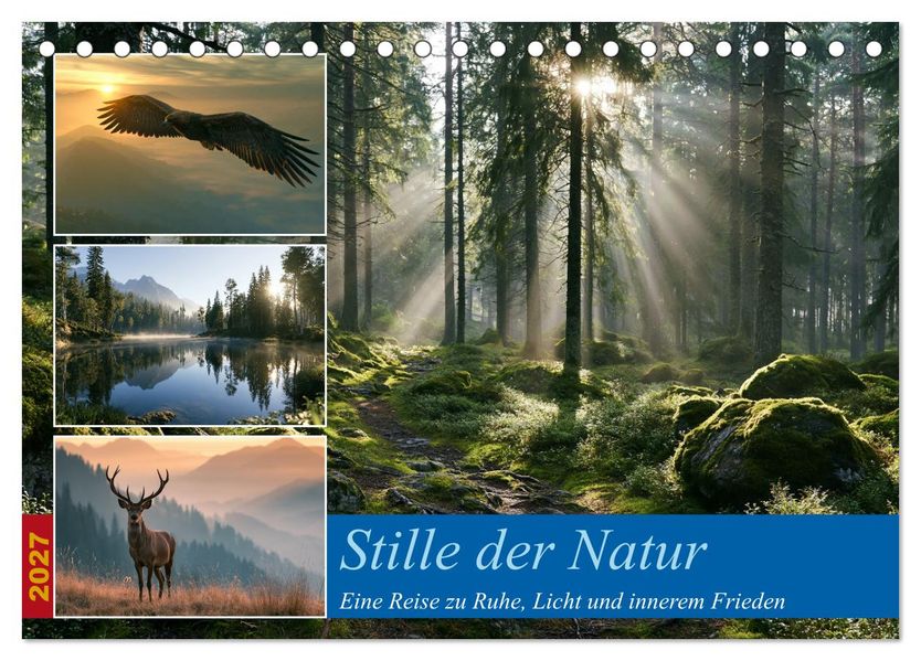 Stille der Natur (Tischkalender 2027 DIN A5 quer) CALVENDO Monatskalender