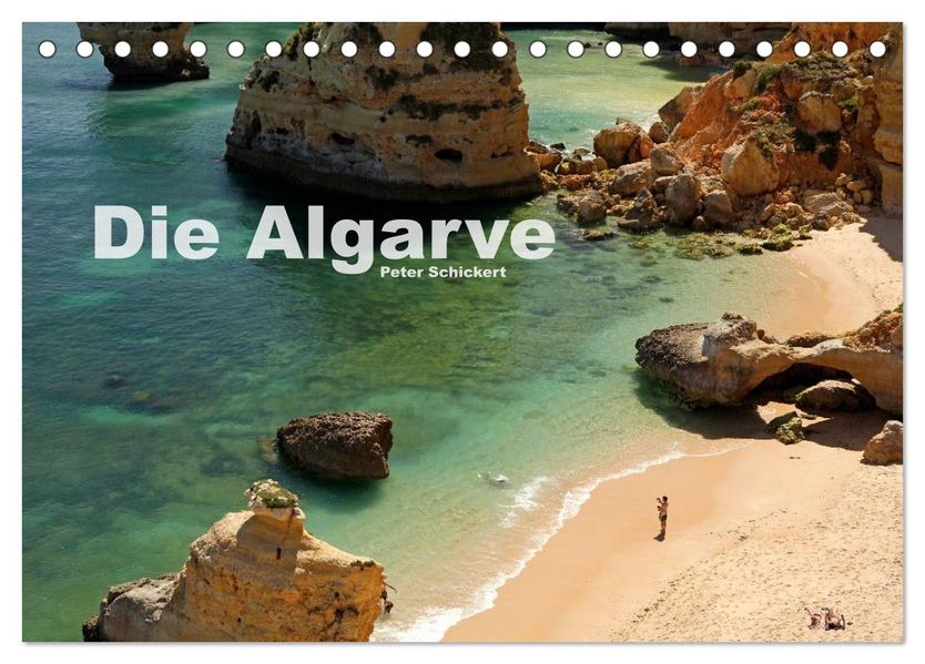 Die Algarve (Tischkalender 2027 DIN A5 quer) CALVENDO Monatskalender
