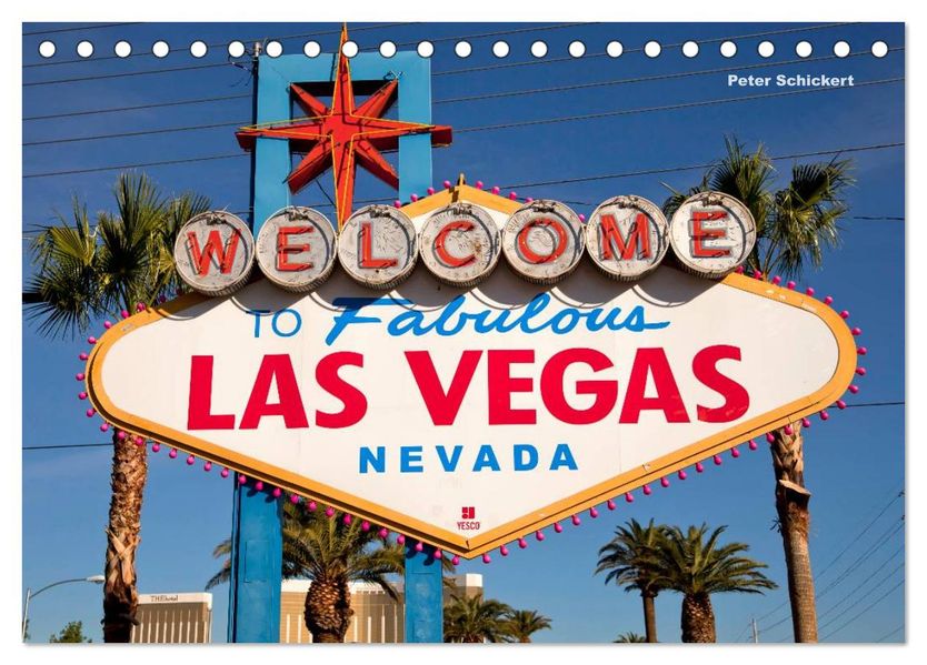 Las Vegas (Tischkalender 2027 DIN A5 quer) CALVENDO Monatskalender