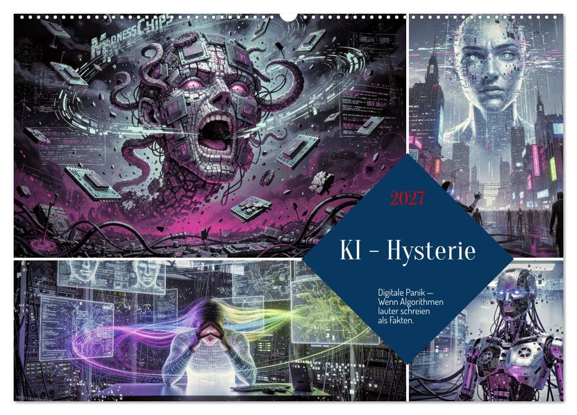 KI - Hysterie (Wandkalender 2027 DIN A2 quer) CALVENDO Monatskalender