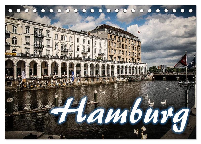 Hamburg (Tischkalender 2027 DIN A5 quer) CALVENDO Monatskalender