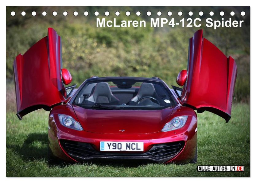 McLaren MP4-12C Spider (Tischkalender 2027 DIN A5 quer) CALVENDO Monatskalender