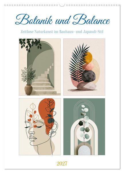 Botanik und Balance (Wandkalender 2027 DIN A2 hoch) CALVENDO Monatskalender