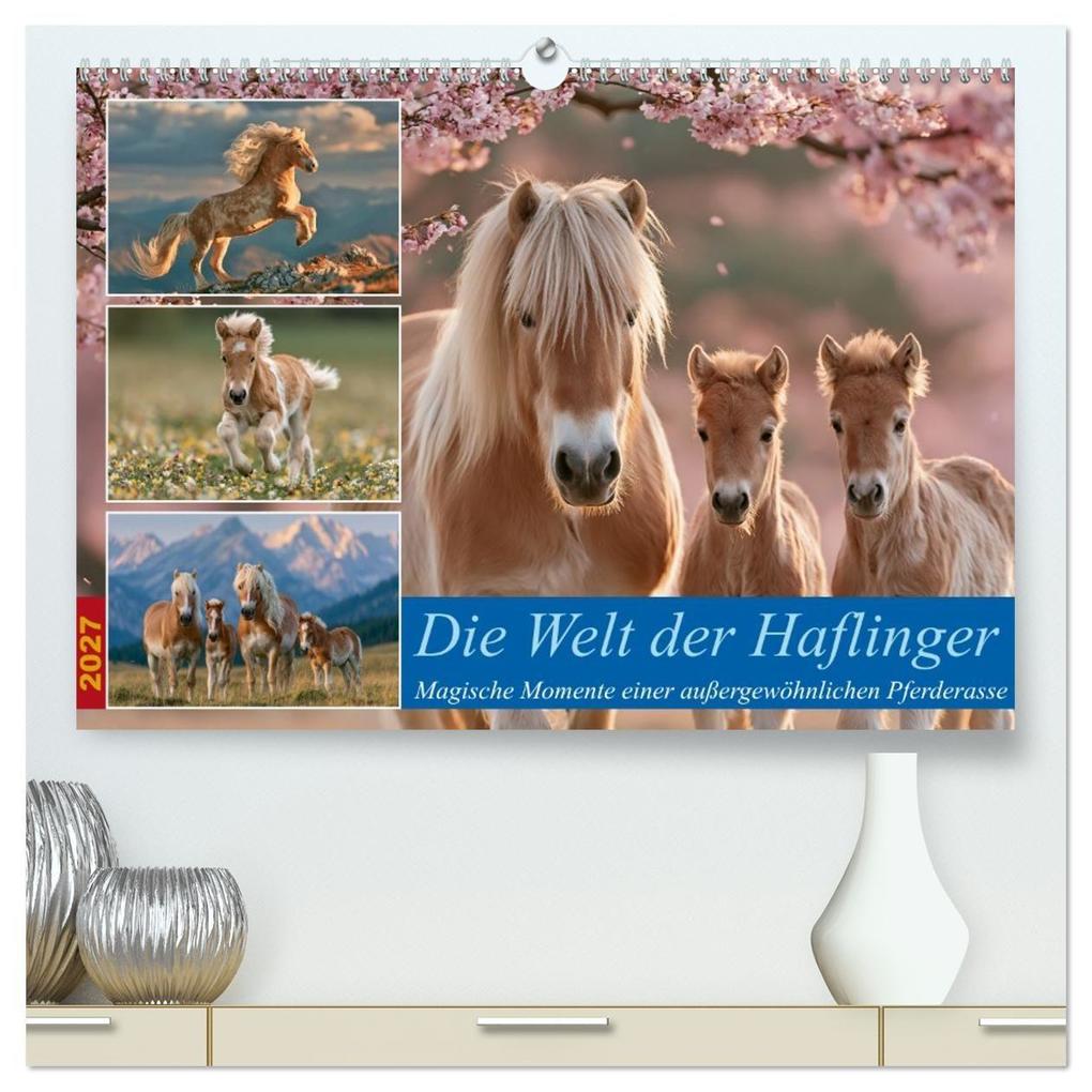 Die Welt der Haflinger (hochwertiger Premium Wandkalender 2027 DIN A2 quer) Kunstdruck in Hochglanz
