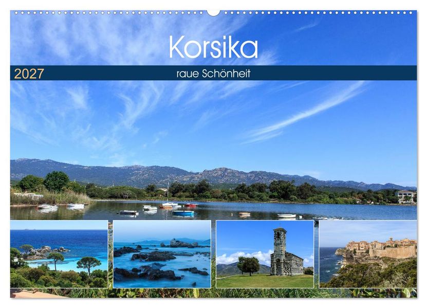 Korsika - raue Schönheit (Wandkalender 2027 DIN A2 quer) CALVENDO Monatskalender