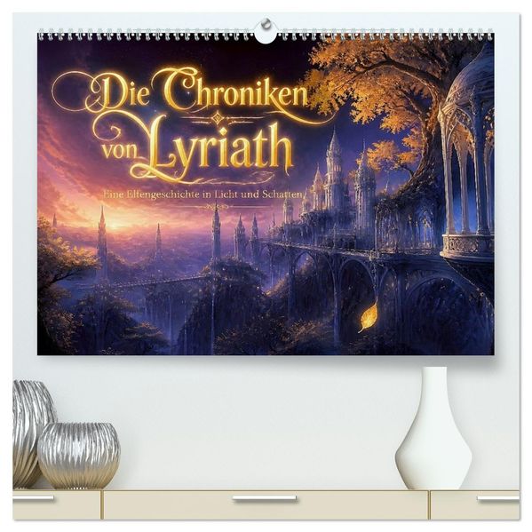 Die Chroniken von Lyriath (hochwertiger Premium Wandkalender 2027 DIN A2 quer) Kunstdruck in Hochglanz