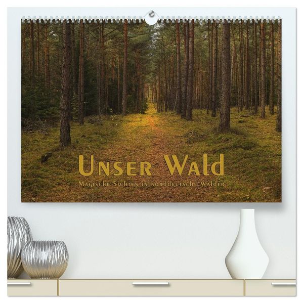 Unser Wald - Magische Sichten in norddeutsche Wälder (hochwertiger Premium Wandkalender 2027 DIN A2 quer) Kunstdruck in Hochglanz