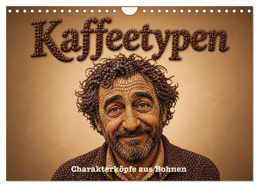 Kaffeetypen - Charakterköpfe aus Bohnen (Wandkalender 2027 DIN A4 quer) CALVENDO Monatskalender