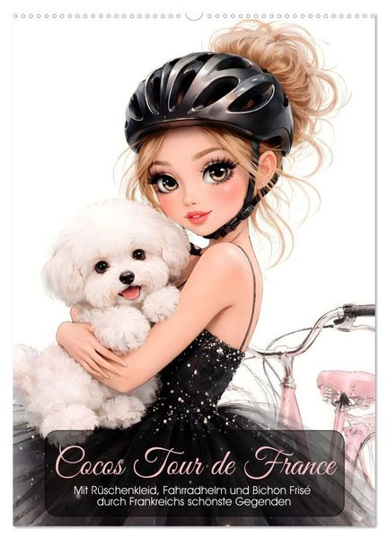 Cocos Tour de France (Wandkalender 2027 DIN A2 hoch) CALVENDO Monatskalender
