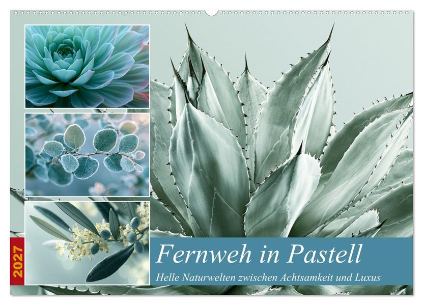 Fernweh in Pastell (Wandkalender 2027 DIN A2 quer) CALVENDO Monatskalender